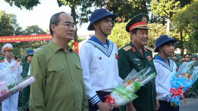 TP.HCM: Gần 4.500 thanh niên lên đường nhập ngũ