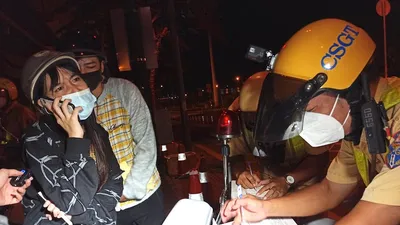 Cô gái nhậu say, nổ ‘cha làm giám đốc’, cự cãi CSGT đường Phạm Văn Đồng