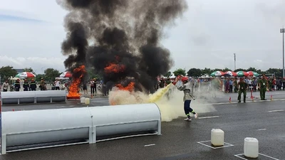 Bà Rịa - Vũng Tàu đạt giải Nhất hội thao Nghiệp vụ chữa cháy