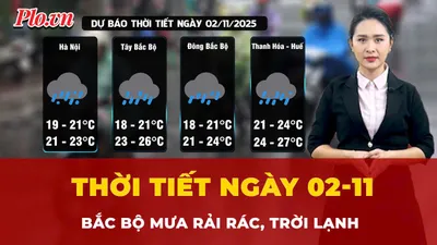 Thời tiết ngày 2-11: Bắc Bộ mưa rải rác, trời lạnh, vùng núi rét