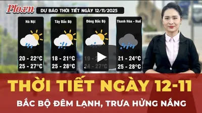 Thời tiết ngày 12-11: Bắc Bộ đêm lạnh, trưa hửng nắng, Nam Bộ mưa rào