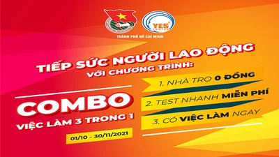"Tiếp sức người lao động' giúp tìm việc làm, hỗ trợ xét nghiệm tại TP.HCM 
