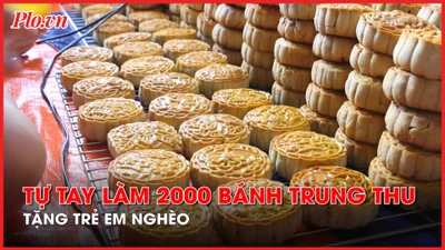 Tự tay làm 2.000 bánh trung thu tặng trẻ em nghèo TP.HCM