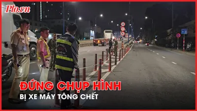 Nam bảo vệ đang đứng chụp hình thì bị xe máy tông tử vong