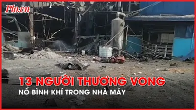 Video nóng: Nổ bình khí trong nhà máy, 13 người thương vong tại Đồng Nai