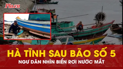 Bão số 5 cuốn phăng ‘sinh kế’ của nhiều ngư dân Hà Tĩnh