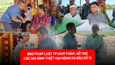 Sự sẻ chia của bạn đọc PLO đã đến kịp thời với bà con vùng bão lũ miền Trung