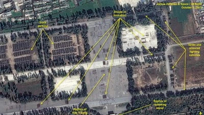 Ảnh vệ tinh 'soi' quy mô diễu binh rầm rộ của Triều Tiên