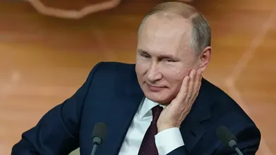 Tổng thống Nga Vladimir Putin tại một cuộc họp báo thường niên ở Moscow (Nga).