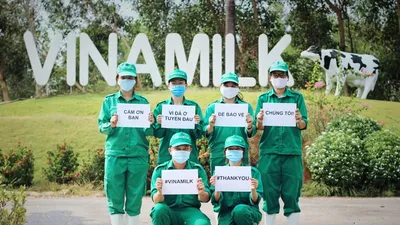 Vinamilk đẩy mạnh sản xuất, tiếp sức cho tuyến đầu chống dịch