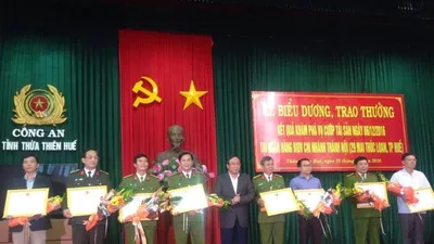 Vụ cướp Ngân hàng BIDV ở Huế:Khen thưởng ban chuyên án 