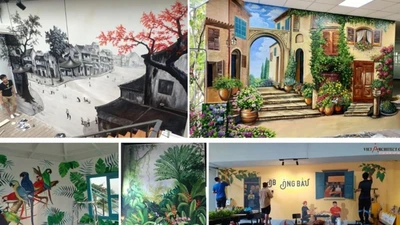 Gợi ý 100 mẫu vẽ tranh tường 3D đẹp trang trí ấn tượng giá rẻ xu hướng hiện nay