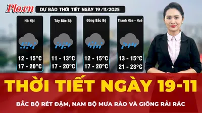 Dự báo thời tiết ngày 19-11: Bắc Bộ rét đậm, Nam Bộ mưa rào và giông rải rác