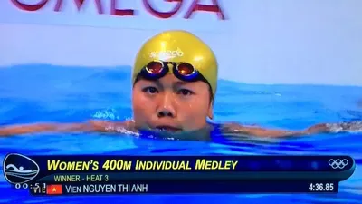 Ánh Viên giành chiến thắng vòng loại, phá sâu kỷ lục SEA Games