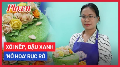 Video: Xôi nếp, đậu xanh ‘nở hoa’ rực rỡ