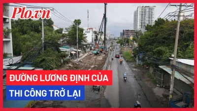 Video: ‘Con đường trăm tỷ’ Lương Định Của thi công trở lại