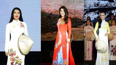 Ngắm các nữ công đoàn viên thướt tha trong tà áo dài