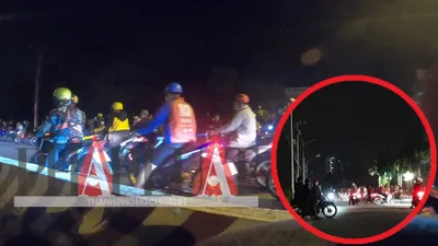 Video: Quái xế quậy tưng vùng ven TP.HCM vào giữa đêm