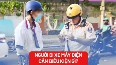 Cần điều kiện gì với người đi xe máy điện?
