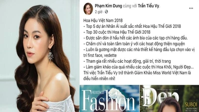 ‘Trần Tiểu Vy làm giám khảo Miss World Vietnam là hiển nhiên'
