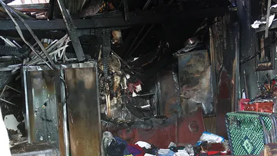 Thương tâm: 3 mẹ con tử vong trên gác gỗ căn nhà cháy