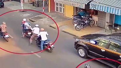 Nhóm dàn cảnh đi theo người rút tiền hàng chục kilomet