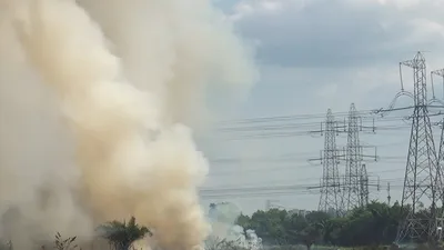 Bãi cỏ hàng ngàn mét vuông ở quận Bình Tân lại cháy đầu năm