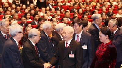 Những hình ảnh tại phiên khai mạc Đại hội XIII của Đảng