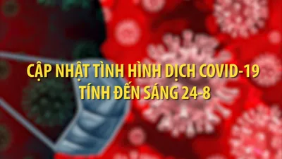 Tình hình dịch COVID-19 ở Việt Nam tính đến trưa 24-8 