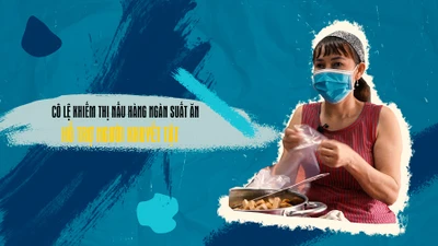 Cô Lệ khiếm thị nấu hàng ngàn suất ăn hỗ trợ người khuyết tật