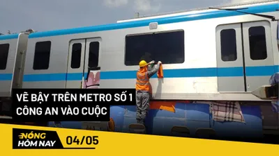 Nóng hôm nay: Công an vào cuộc vụ vẽ bậy trên tàu metro số 1