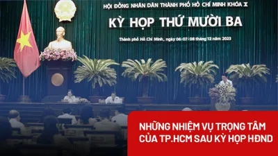 Kỳ họp thứ 13 HĐND TP.HCM, Khóa X: Những nhiệm vụ trọng tâm thời gian tới
