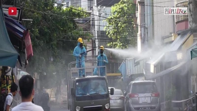 Video: Phun khử khuẩn khu chợ có người bị COVID-19 tới mua sắm