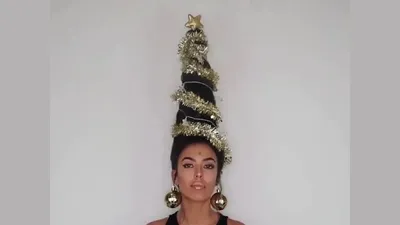 Kiểu tóc độc lạ cho mùa Giáng sinh