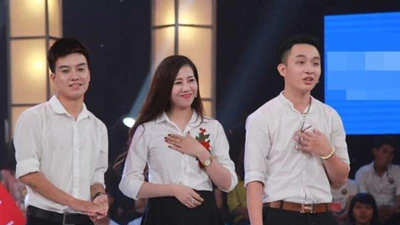 Cô gái cùng người yêu cũ, mới thi Thách thức danh hài 