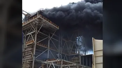 Clip:Cháy lớn tại nhà máy nhiệt điện Duyên Hải Trà Vinh