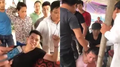Clip: Xưng công an, còng tay bắt người ở Hà Nội