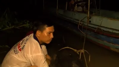 Ngư dân bắt được cá lăng hơn 100kg quý hiếm trên sông Tiền