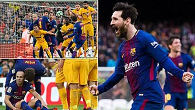 Messi ra chân thiên tài, Barcelona tiến gần ngôi vương