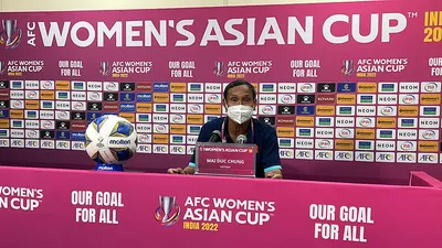 HLV Mai Đức Chung: ‘Tuyển nữ Việt Nam vỡ òa niềm vui sau bao vất vả'