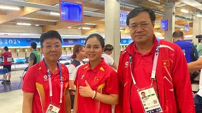 Xạ thủ Trịnh Thu Vinh vào chung kết bắn súng Olympic 2024
