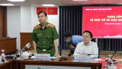 Công an TP.HCM thông tin một số vụ án dư luận quan tâm trên địa bàn. Ảnh: T.SANG