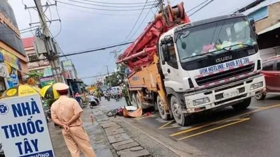 TP Thủ Đức: Xe bơm bê tông chạy giờ cấm gây tai nạn chết người