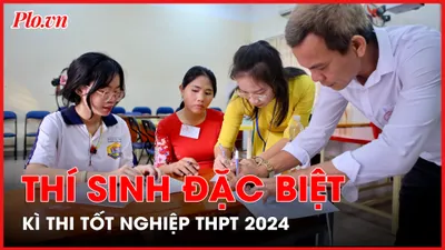 Video: Thí sinh đặc biệt kì thi Tốt nghiệp THPT 2024 được bố trí giường để nằm thi