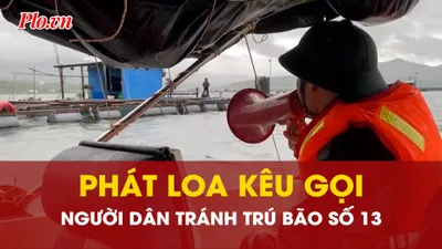 Video: Đồn biên phòng Xuân Đài vận động người dân tránh trú bão 