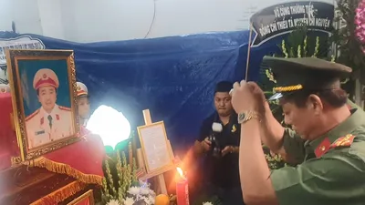 Truy thăng lên trung tá cho công an hy sinh khi làm nhiệm vụ ở Cà Mau