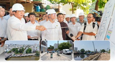 Chủ tịch UBND TP.HCM Nguyễn Văn Được khảo sát tiến độ thực hiện các dự án trọng điểm