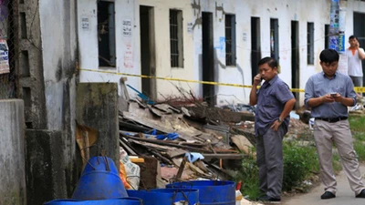 Kinh hãi: Một phần thi thể nạn nhân trong thùng rác