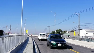 Chính thức thông xe cầu Phước Lộc 400 tỉ ở huyện Nhà Bè
