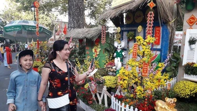 Ngắm đường hoa bệnh viện tết 2020 ở Bệnh viện Chợ Rẫy